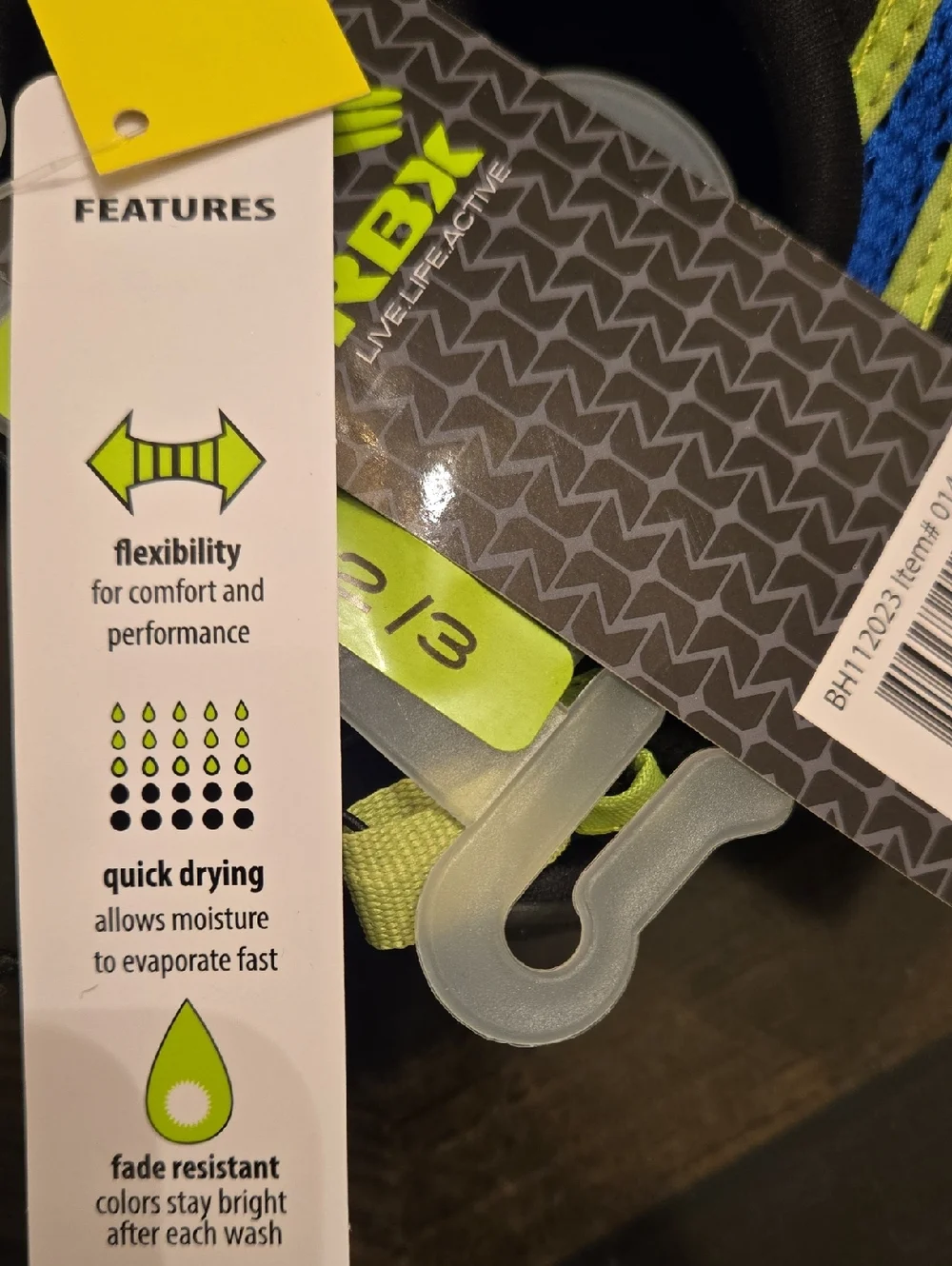 RBX Kids Water Shoes in Black, Blue & Lime Accent
